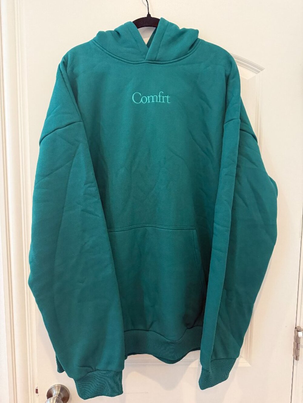 Comfrt Signature Hoodie – 3XL – Teal – Oversized Weighted Pullover